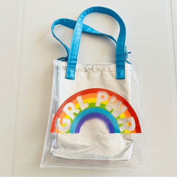 Wonder Nation Women's GRL PWR 11" Clear Tote, backpack & Water Bottle NEW - Picture 7 of 15